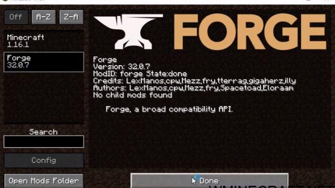 put mods in minecraft forge 1.11.2 for mac